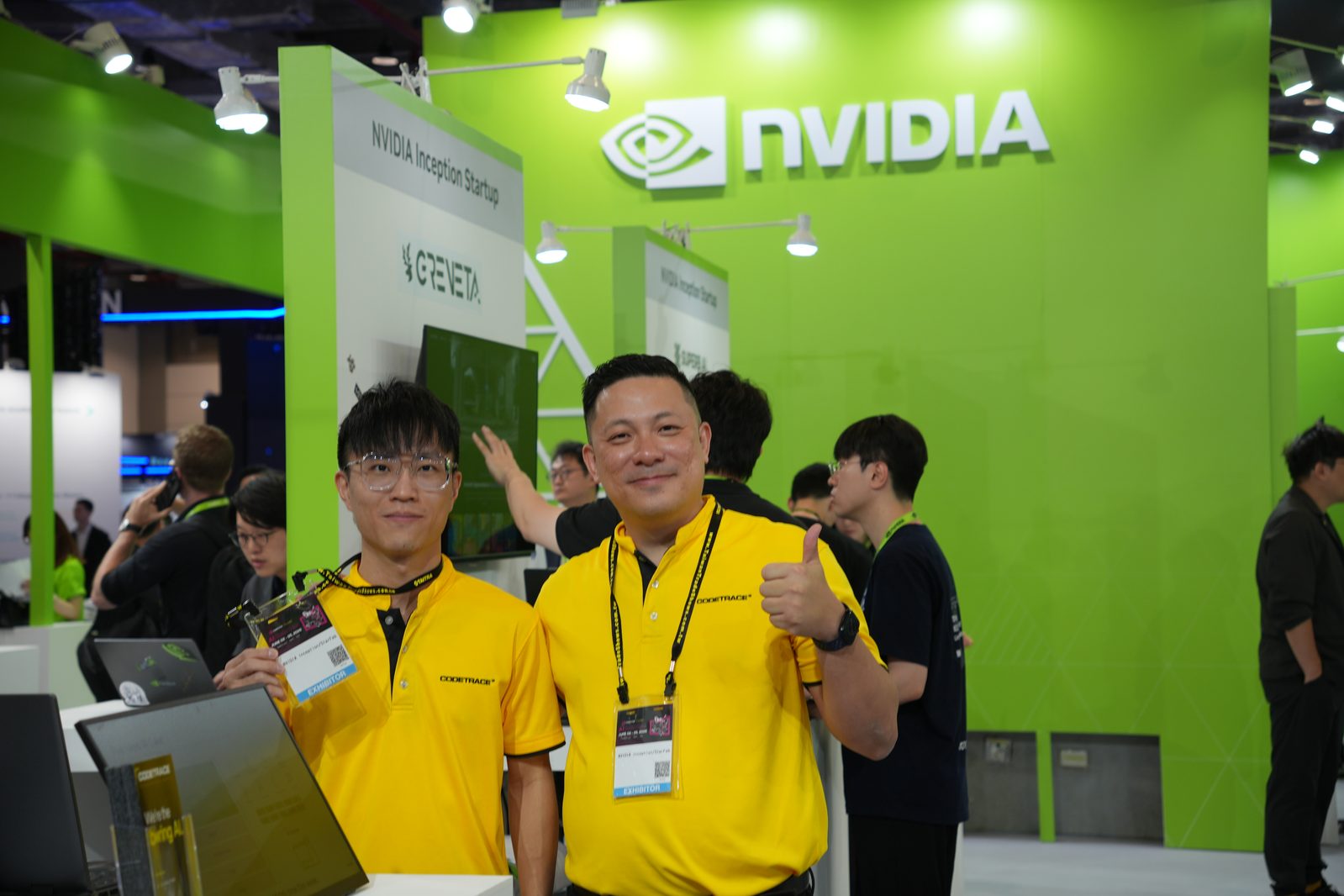 CODETRACE team at booth