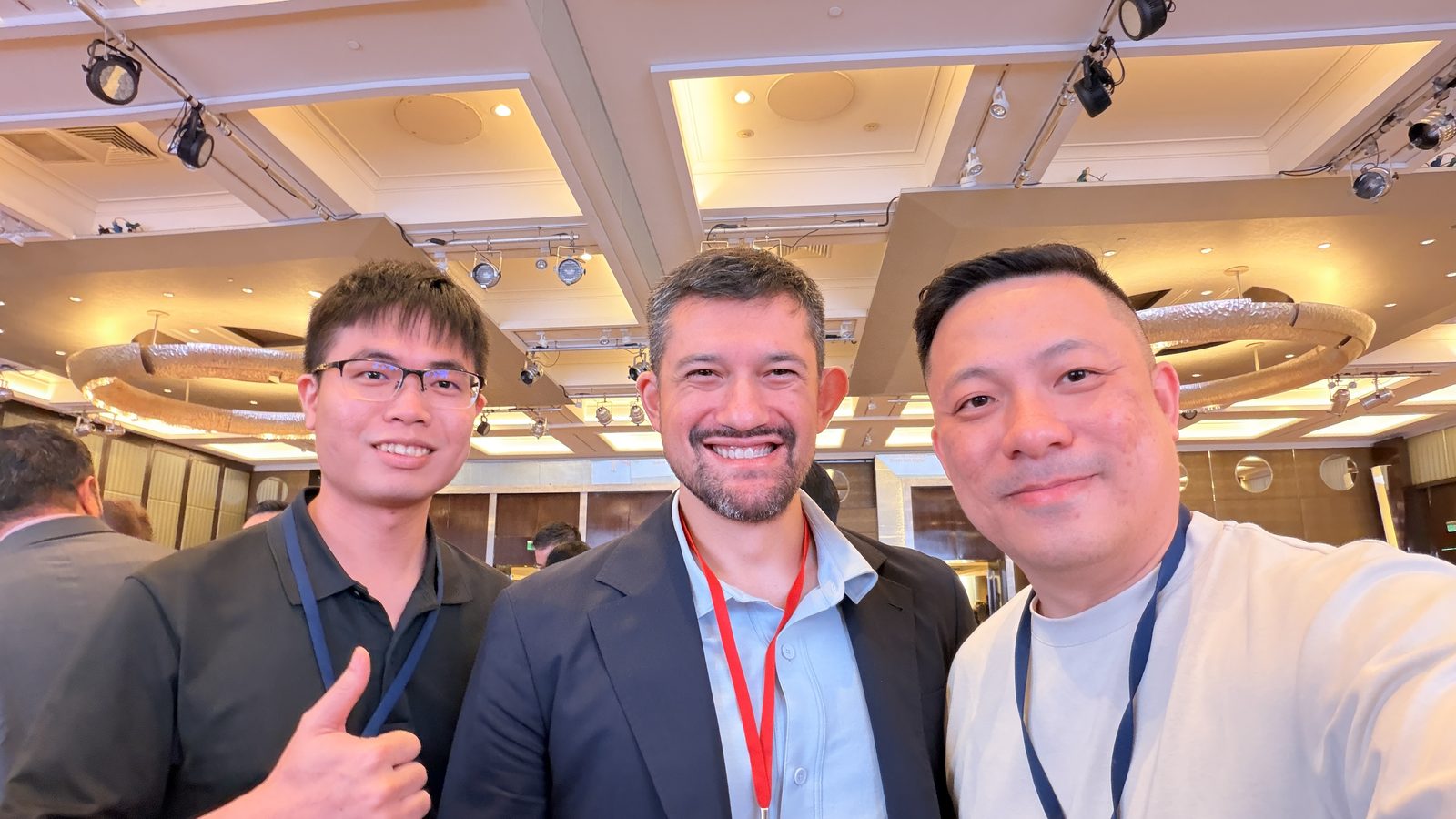 With Spencer Huang